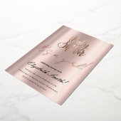 Baby Shower - C'est une fille, Invitation en papie (Rotation)