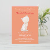 Baby shower chat Invitation Maman Baby Chat Invita (Debout devant)