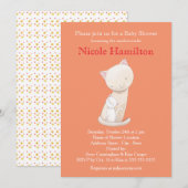 Baby shower chat Invitation Maman Baby Chat Invita (Devant / Derrière)