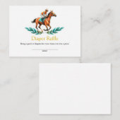 Baby shower Cheval de verdure Cartes de chapeau (Devant / Derrière)