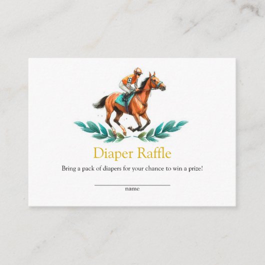 Baby shower Cheval de verdure Cartes de chapeau (Devant)