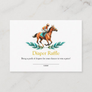 Baby shower Cheval de verdure Cartes de chapeau