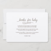 Baby shower Cheval simple Invitation avec poème fi (Dos)