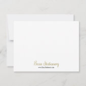 Baby shower Chevron Bleu Bébé Demander une carte d (Dos)