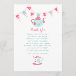 Baby shower Chic de Shabby Merci de thé