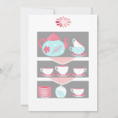 Baby shower Chic de Shabby Merci de thé (Dos)