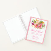 Baby shower Chic Fleurs Bouquet Rose Livre d'invit (Intérieur)