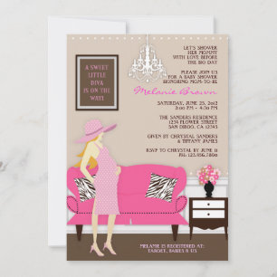 Baby shower Chic Modern Mom Invitation