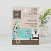 Baby shower Chic Modern Mom Invitation (Debout devant)