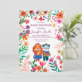 Baby shower Chiens mignons Invitation (Debout devant)