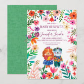 Baby shower Chiens mignons Invitation (Devant / Derrière)