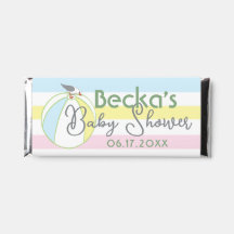 Baby shower Chocolat Candy Bar Beach Thème