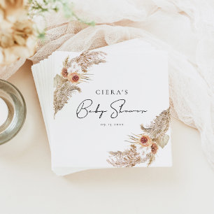 BABY SHOWER CIERA Bohemian Terracotta Pampas Servet