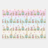 Baby shower Circus Inpakpapier Vel (Voorkant)