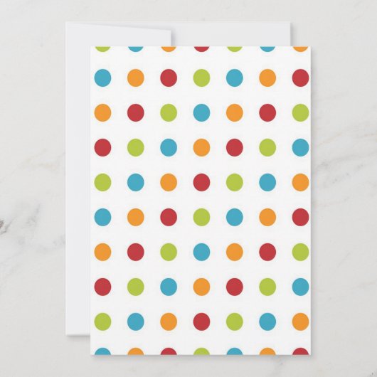 Baby shower cirque à thème garçon Invitation (Dos)