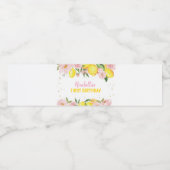 Baby shower citron Étiquette bouteille d'eau d'ann (Étiquettes simples)