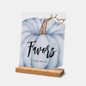 Baby shower Citrouille bleu Faveurs (Angle)