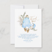 Baby shower Citrouille bleu Petit Merci (Devant)