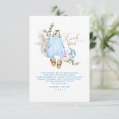 Baby shower Citrouille bleu Petit Merci (Debout devant)