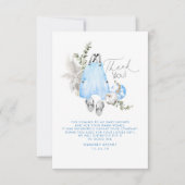 Baby shower Citrouille bleu Petit Merci (Devant)