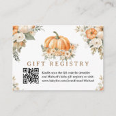 Baby shower citrouille Boho Fall Carte d'enregistr (Devant)