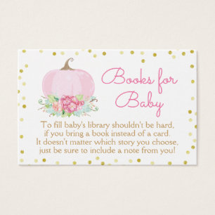 Baby shower Citrouille Boho Rose Apportez une cart