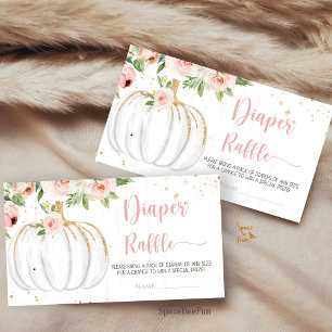 Baby shower citrouille carte de compartiment de ra