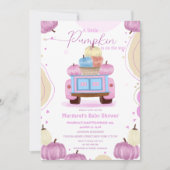 baby shower citrouille coloré mignon Invitation (Devant)