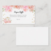 Baby shower Citrouille floral - Carte de rabat à c (Devant / Derrière)