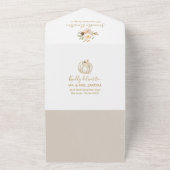 Baby shower citrouille Invitation et carte de cons (Dehors)