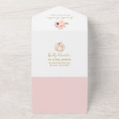 Baby shower citrouille Invitation et carte de cons (Dehors)