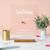 Baby shower Citrouille or rose Bienvenue (Mariage)