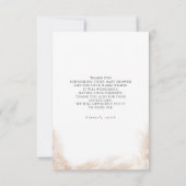 Baby shower Citrouille Pampas  Merci (Dos)