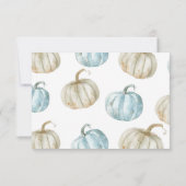 Baby shower Citrouille Pastel Boy Merci (Dos)