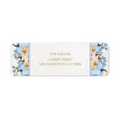 baby shower citrouille retour Adresse Étiquette (Devant)