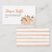 Baby shower citrouille rustique - Carte de rabat à (Devant / Derrière)