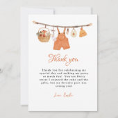 Baby shower citrouille Vêtements pour bébé Carte d (Devant)