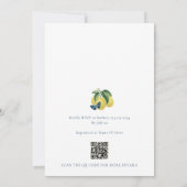 Baby shower Citrus Citrus Citrus Citron Invitation (Dos)