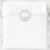 Baby shower Cloud mignon merci sticker (Sac)