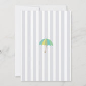 baby shower Cloud Sprinkle Umbrella Gender onthull Kaart (Achterkant)