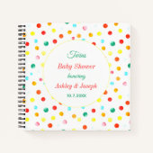 Baby shower Colorée Confetti Livre d'Invité (Devant)