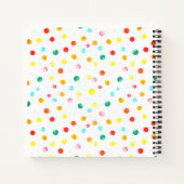 Baby shower Colorée Confetti Livre d'Invité (Dos)