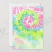 Baby shower Colorful Tie Dye Kaart (Achterkant)