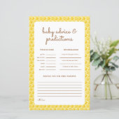 Baby shower Comment ça ira ? Carte de prévision (Debout devant)