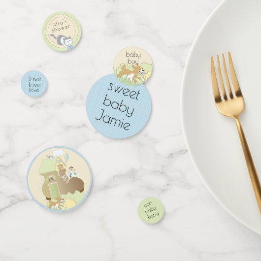 Baby shower Confetti Construire une bibliothèque/B (Groupe)