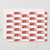 Baby shower Confetti Invitation du véhicule de cam (Dos)