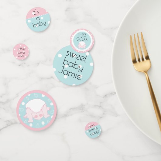 Baby shower Confetti Jeter un coup d'oeil à un béb (Groupe)