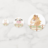 Baby shower Confetti pour bébés de ferme (Devant)