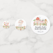 Baby shower Confetti pour bébés de ferme (Derrière)