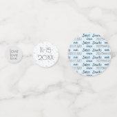 Baby shower Confetti Snips en Snails Blue N Grijs (Achterkanten)